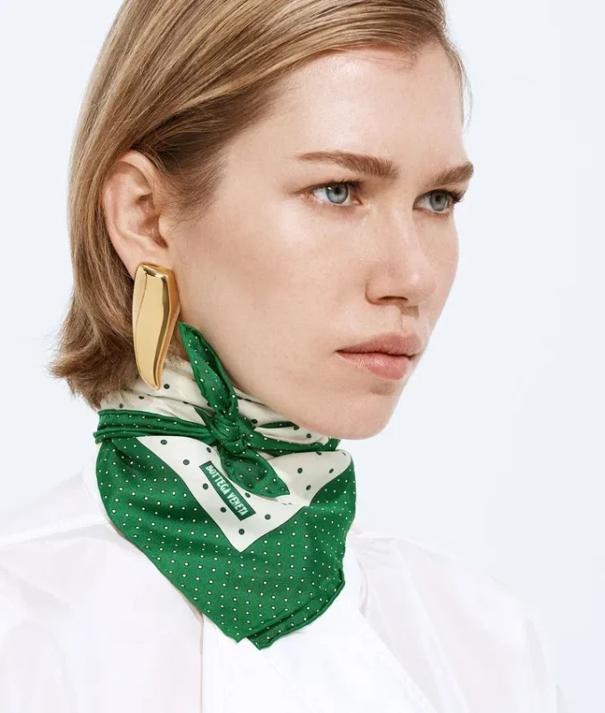 Fular de sarga de seda