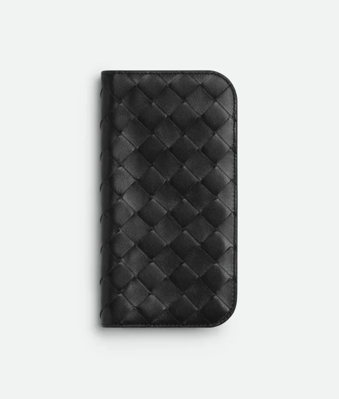 Funda tipo folio Intrecciato para iPhone 16 Pro Max