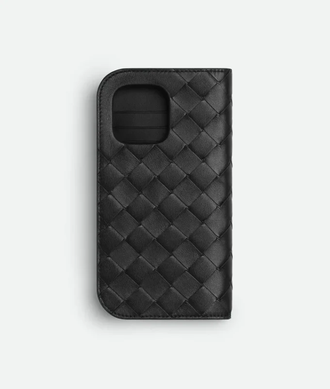 Funda tipo folio Intrecciato para iPhone 16 Pro Max