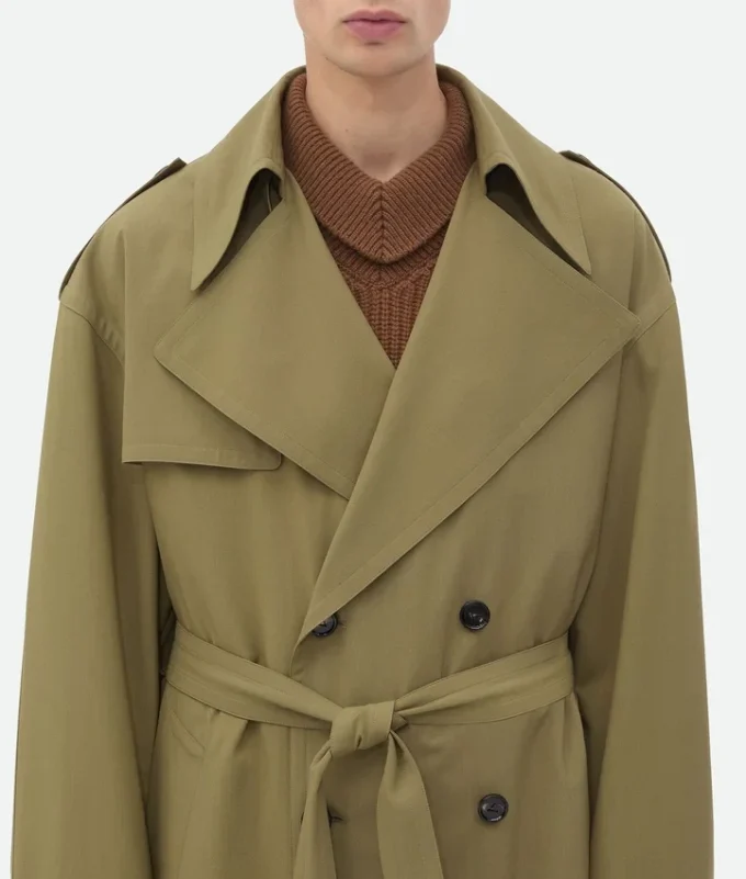 Gabardina de lana fina