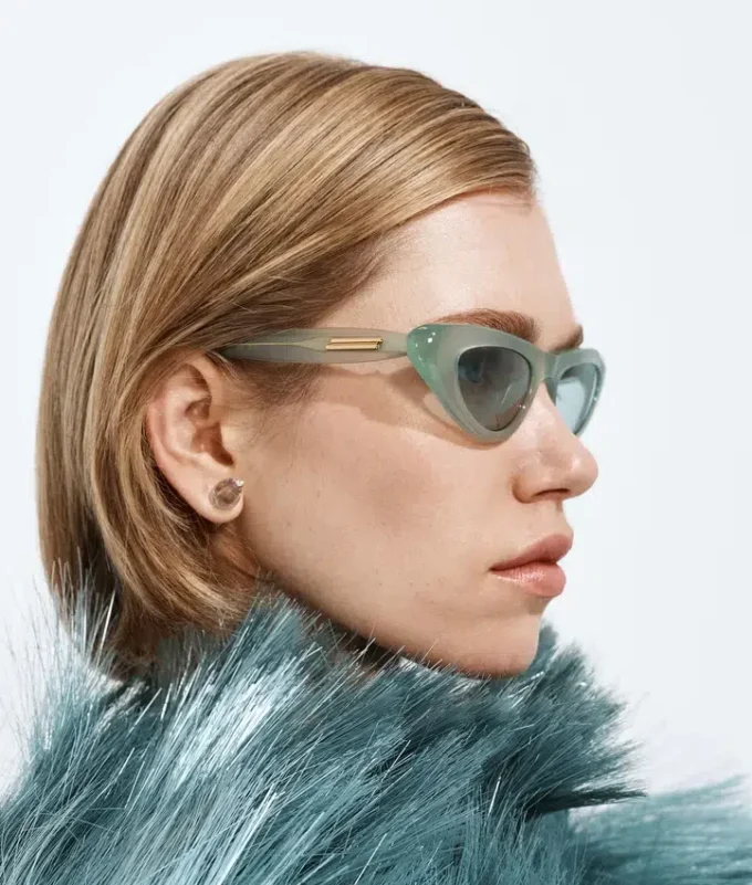 Gafas de sol de ojo de gato con forma abombada