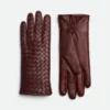 Guantes de piel Intrecciato