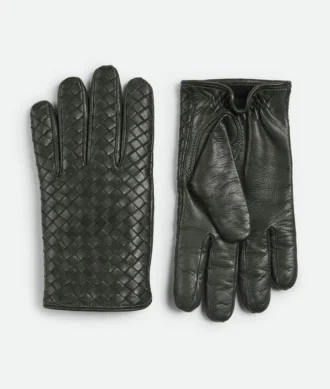 Guantes de piel Intrecciato