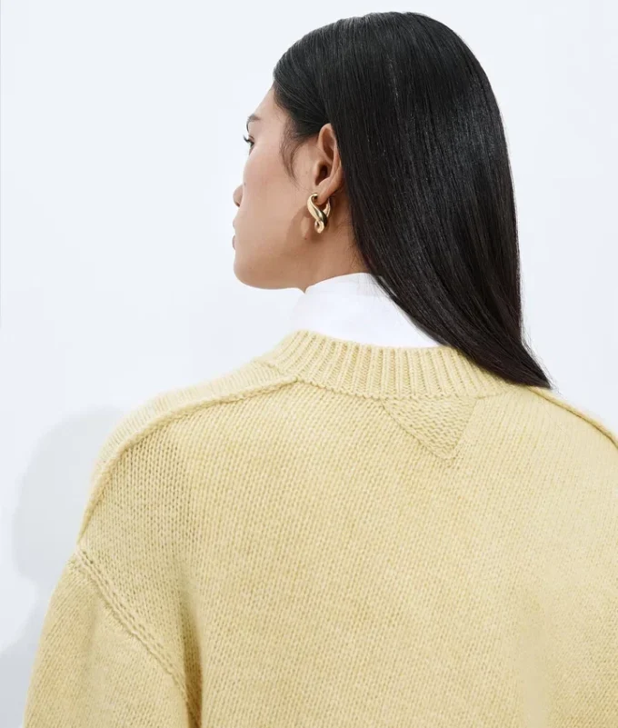 Jersey de cachemira retorcida