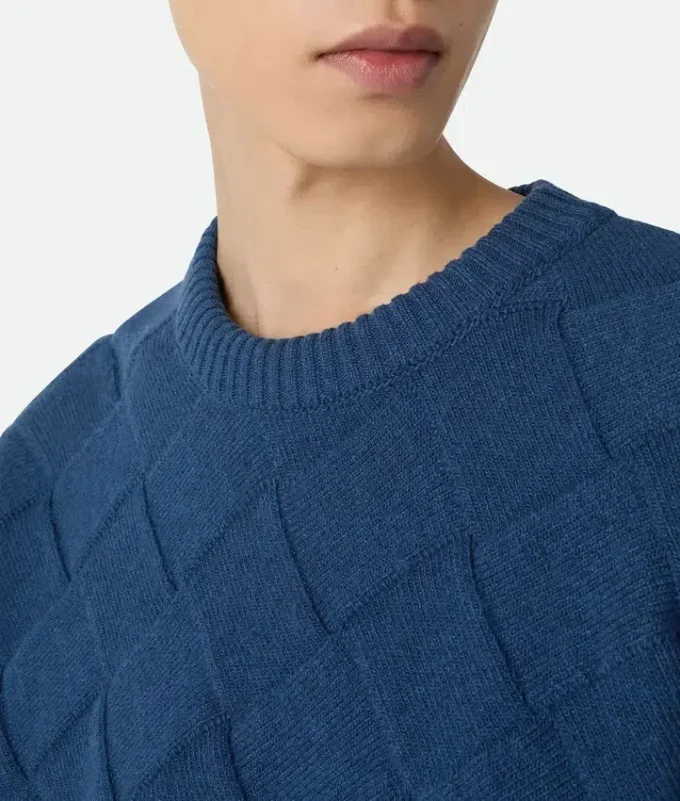 Jersey de lana con diseño Intrecciato