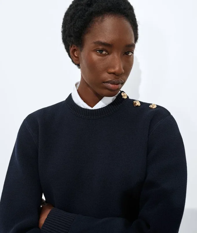 Jersey de lana y algodón