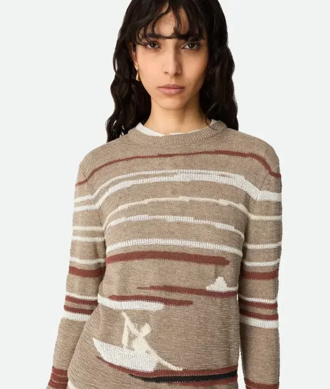 Jersey de lino y algodón