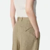 Pantalón culotte de viscosa y seda