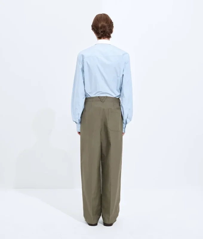 Pantalones compactos de algodón