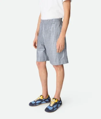 Pantalones cortos de piel estampada