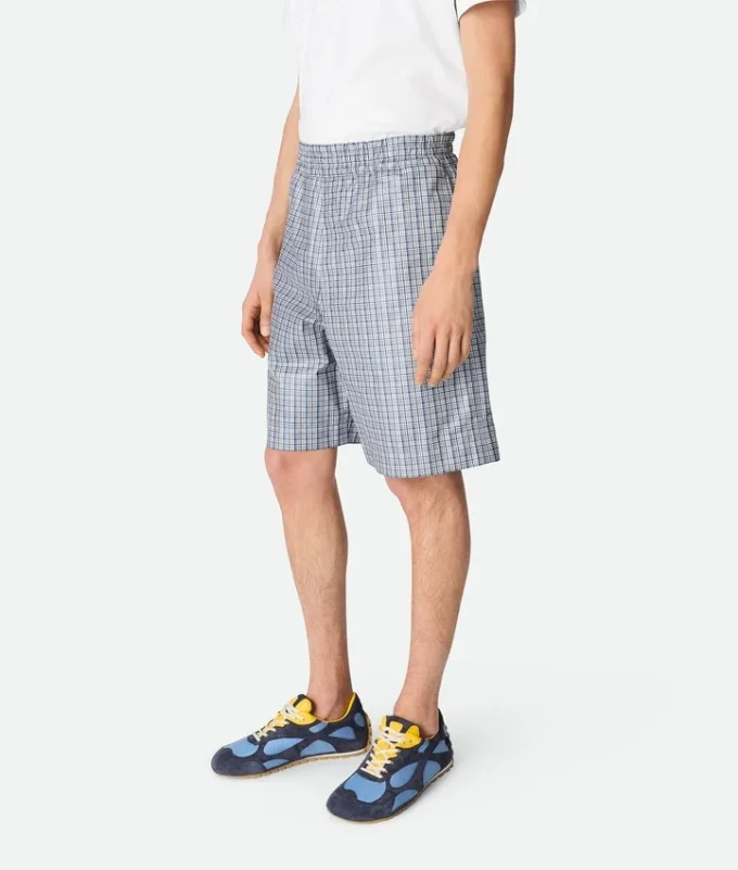 Pantalones cortos de piel estampada