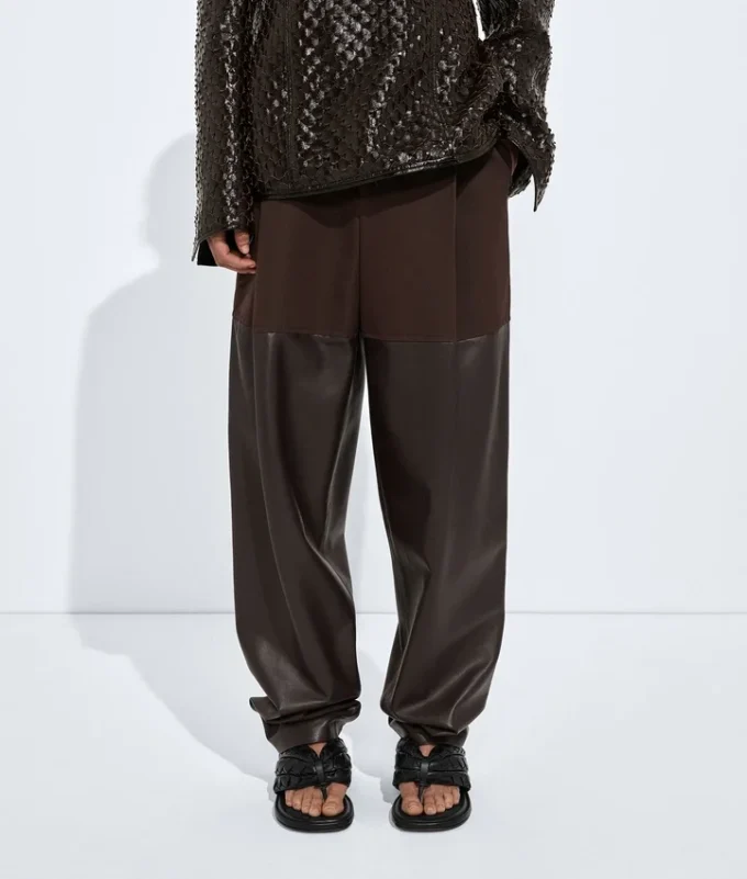 Pantalones de algodón y piel