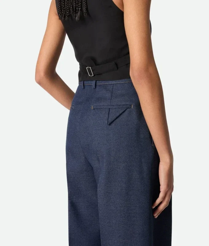 Pantalones de lana jaspeada