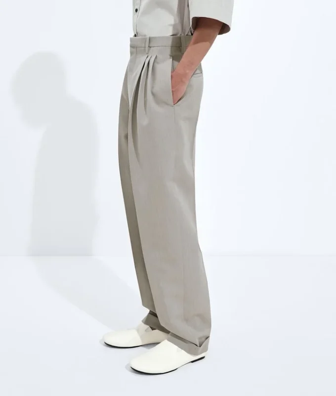 Pantalones de lana melange