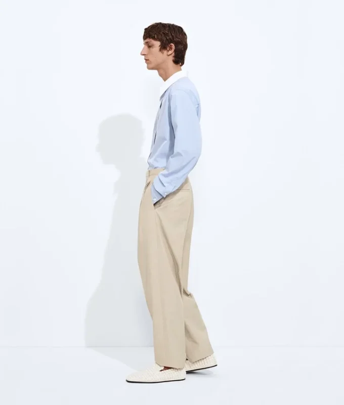 Pantalones de lana y algodón