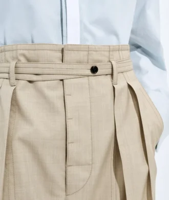 Pantalones de lana y algodón