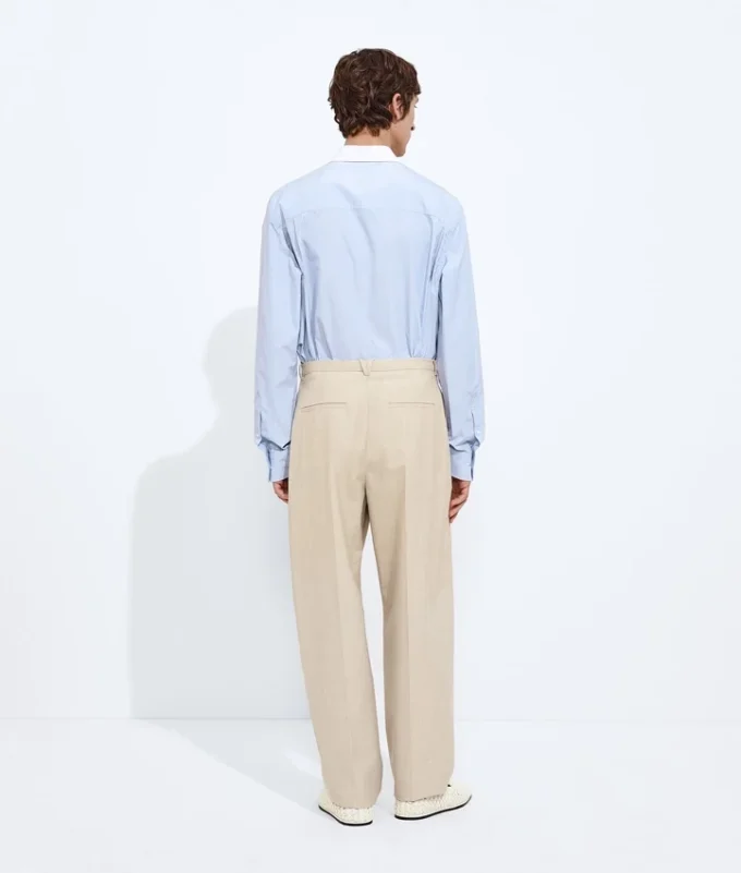 Pantalones de lana y algodón