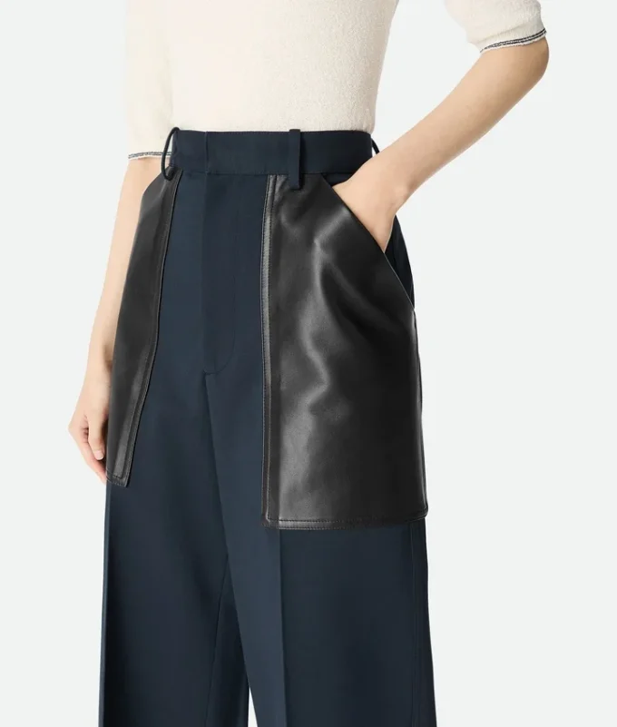 Pantalones de lana y algodón