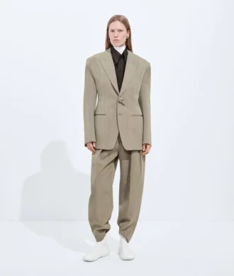 Pantalones de lana y lino