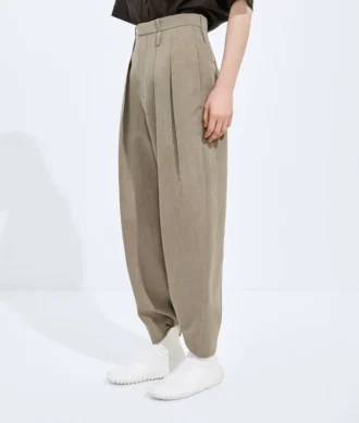 Pantalones de lana y lino