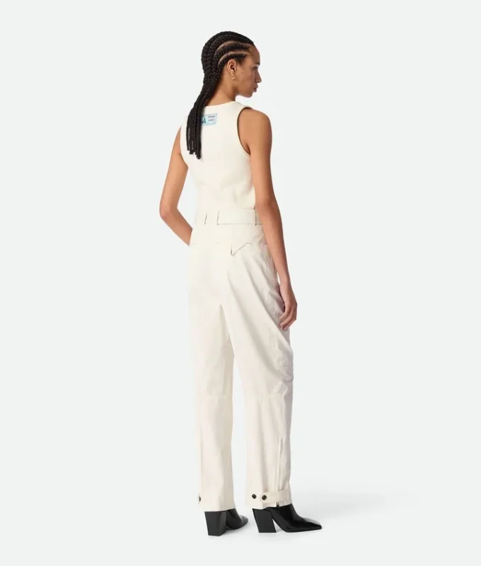 Pantalones de sarga de algodón