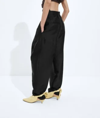 Pantalones de sarga de algodón y viscosa lavados