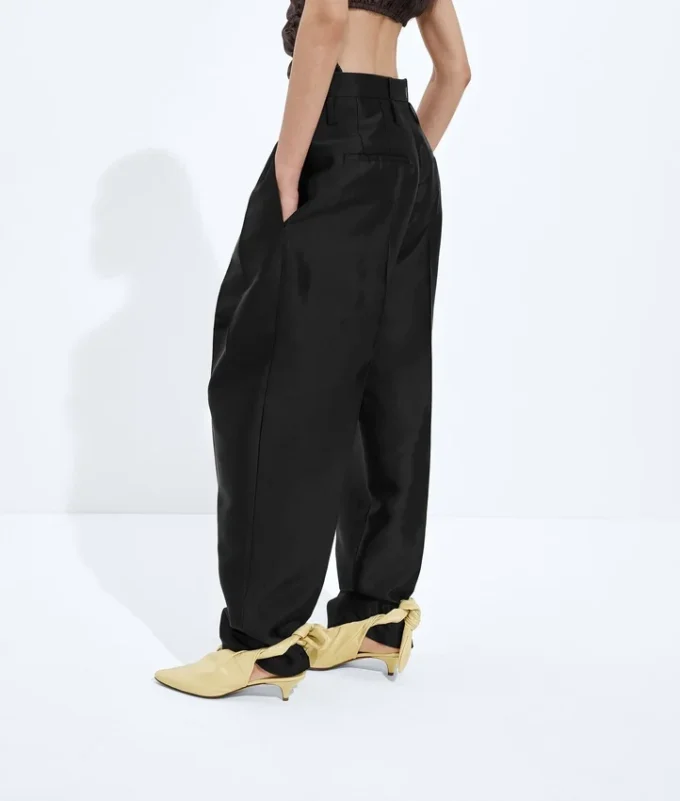 Pantalones de sarga de algodón y viscosa lavados