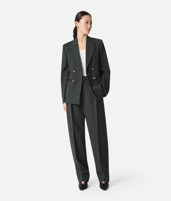 Chaqueta de sarga de lana Mouline