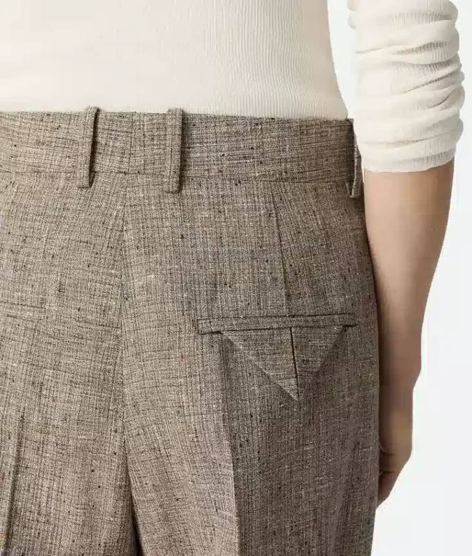 Pantalones de viscosa moteada