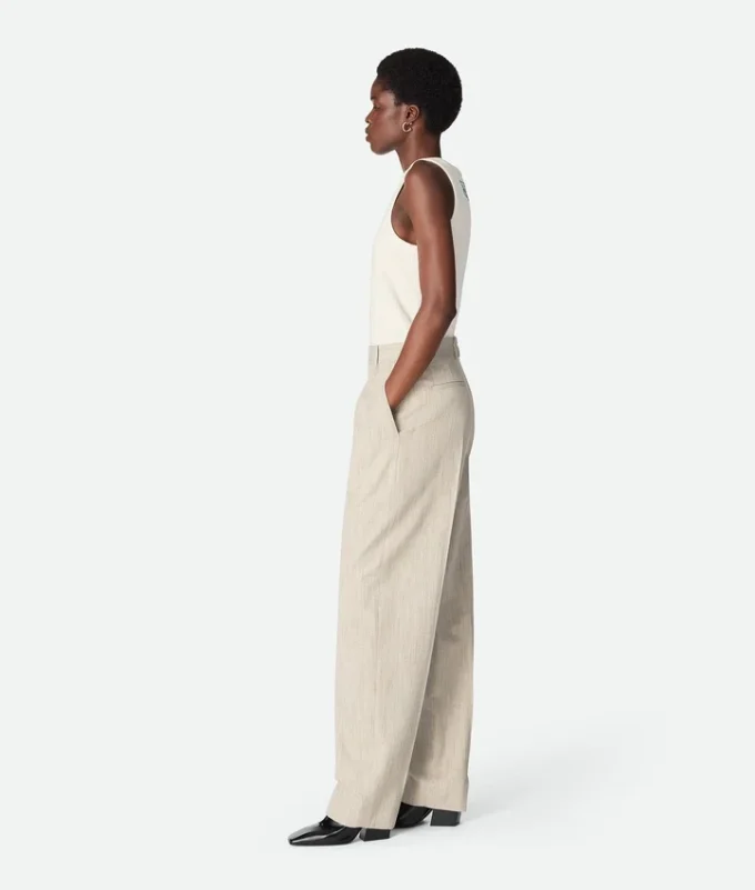 Pantalones de viscosa y seda