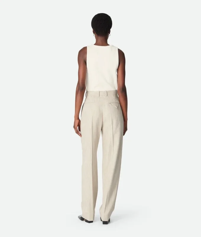 Pantalones de viscosa y seda