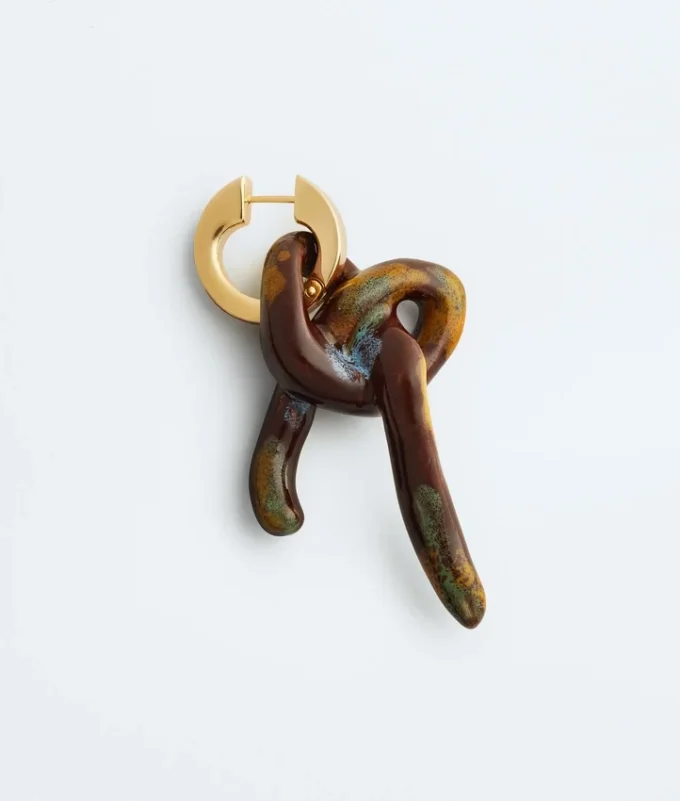 Pendiente individual con nudo