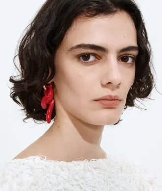 Pendiente individual con nudo