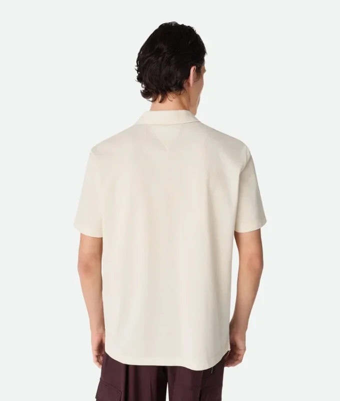 Polo de jersey de algodón fino