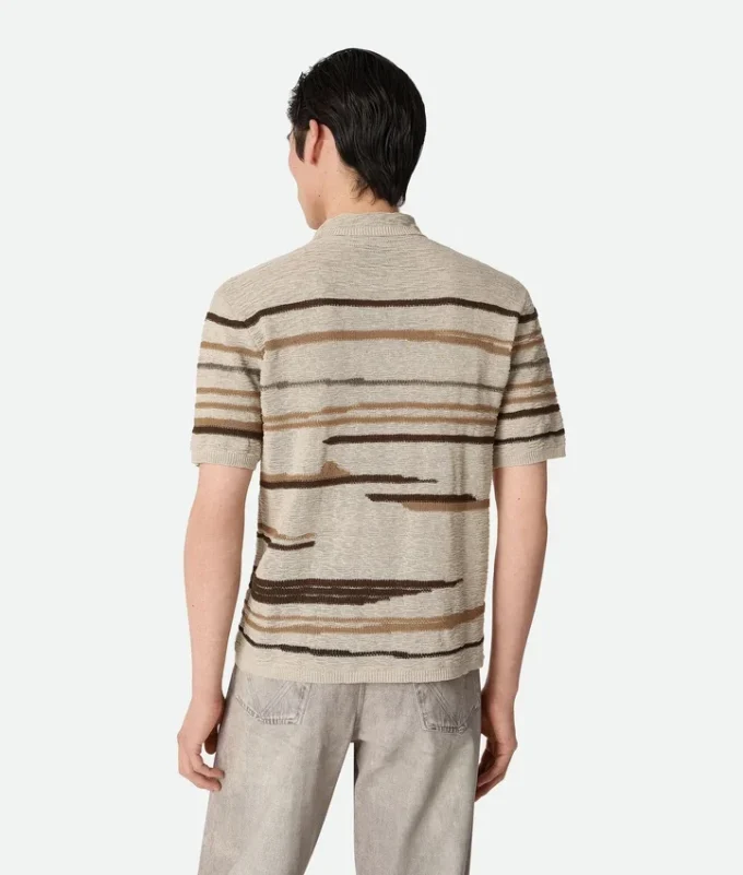 Polo de lino y algodón