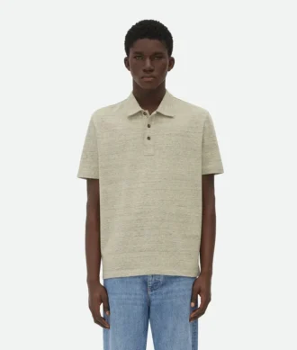 Polo de piqué de algodón chine