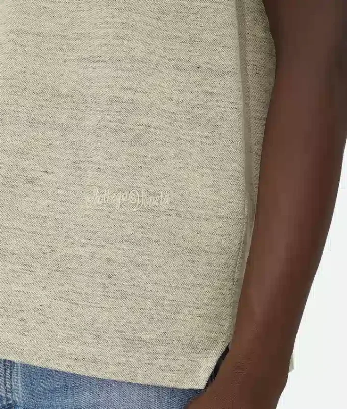 Polo de piqué de algodón chine