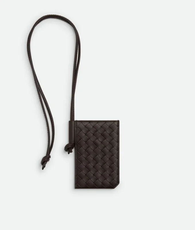 Portacredenciales Intrecciato Piccolo