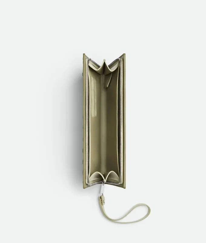 Portadocumentos pequeño Intrecciato con pulsera