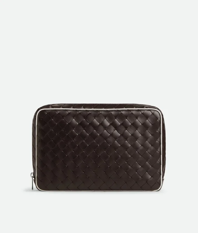 Pouch grande con cremallera Intrecciato