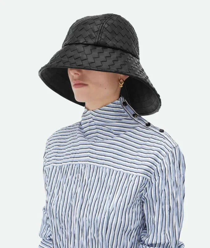 Sombrero de piel Intrecciato