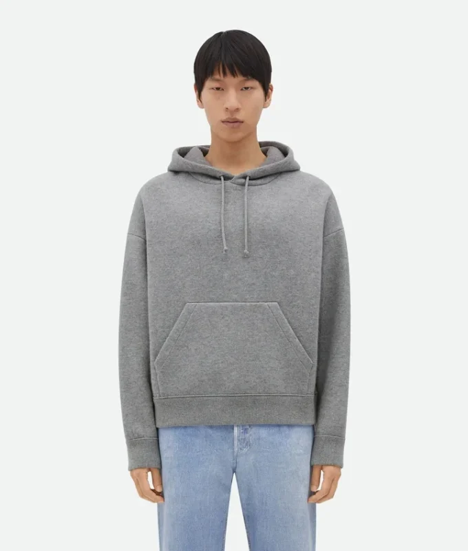 Sudadera con capucha de cachemira