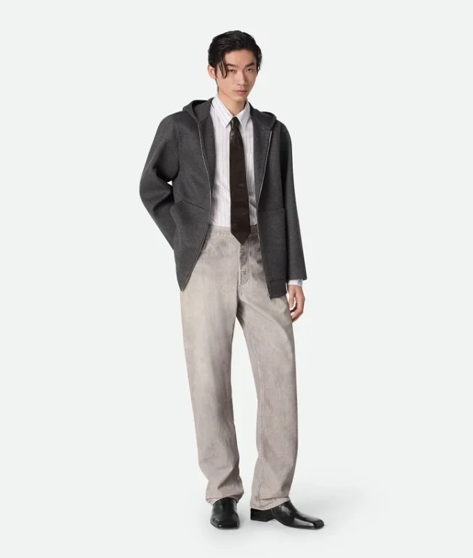 Sudadera con capucha de lana de doble cara