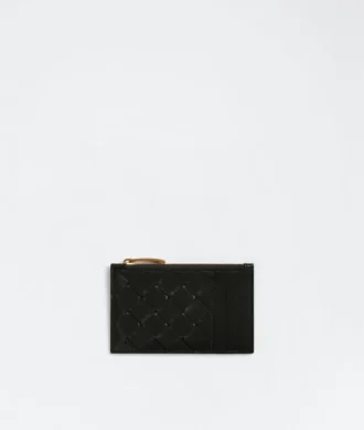 Tarjetero con cremallera Intrecciato