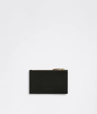 Tarjetero con cremallera Intrecciato