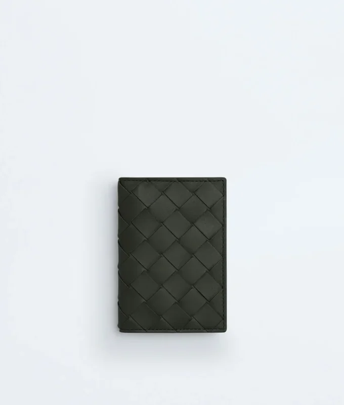 Tarjetero con solapa Intrecciata