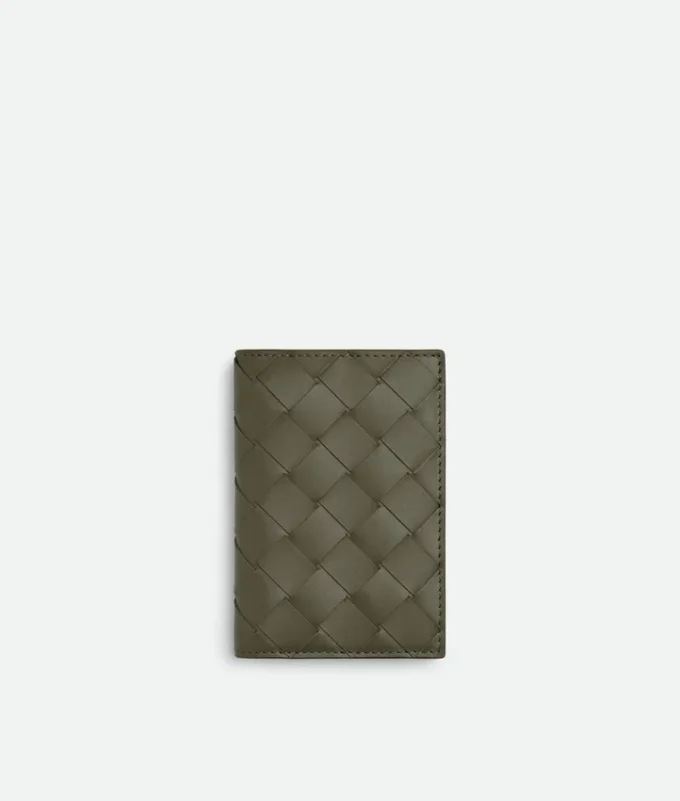 Tarjetero con solapa Intrecciata