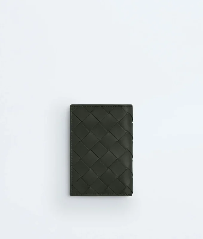 Tarjetero con solapa Intrecciata