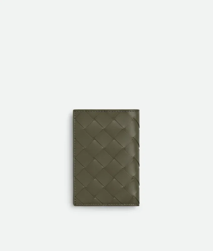 Tarjetero con solapa Intrecciata