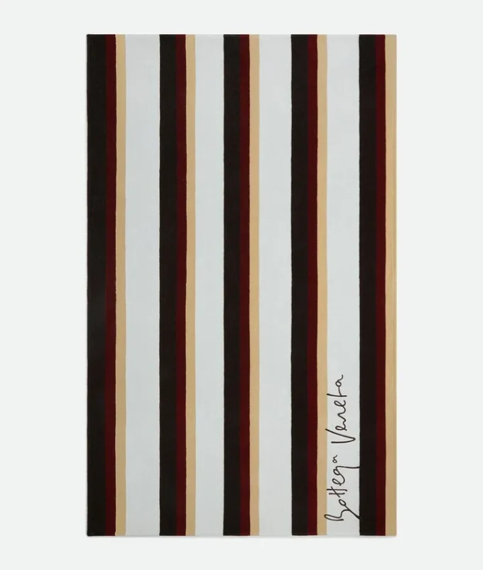 Toalla de playa de jacquard a rayas